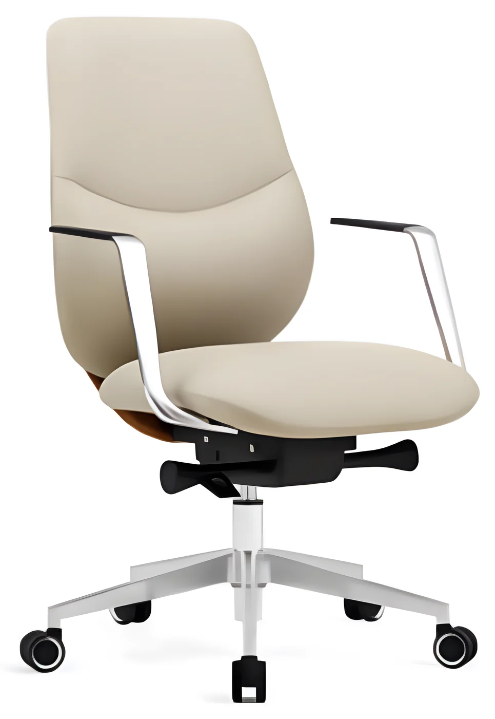 [AMBITION-AM-2501B] Medium back executive chair AM 2501B – PU leather