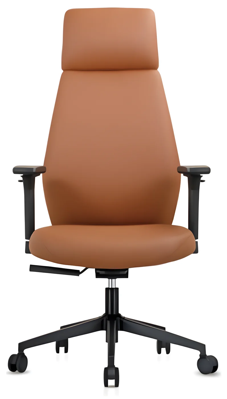 High back executive chair AM 2518A – PU leather, integrated headrest