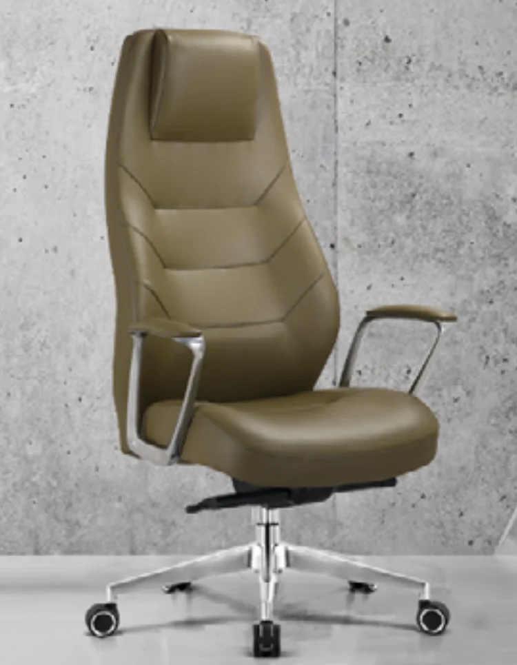 [AMBITION-AM-2327A] Fauteuil de direction AM 2327A – dossier haut, cuir PU, têtière intégrée