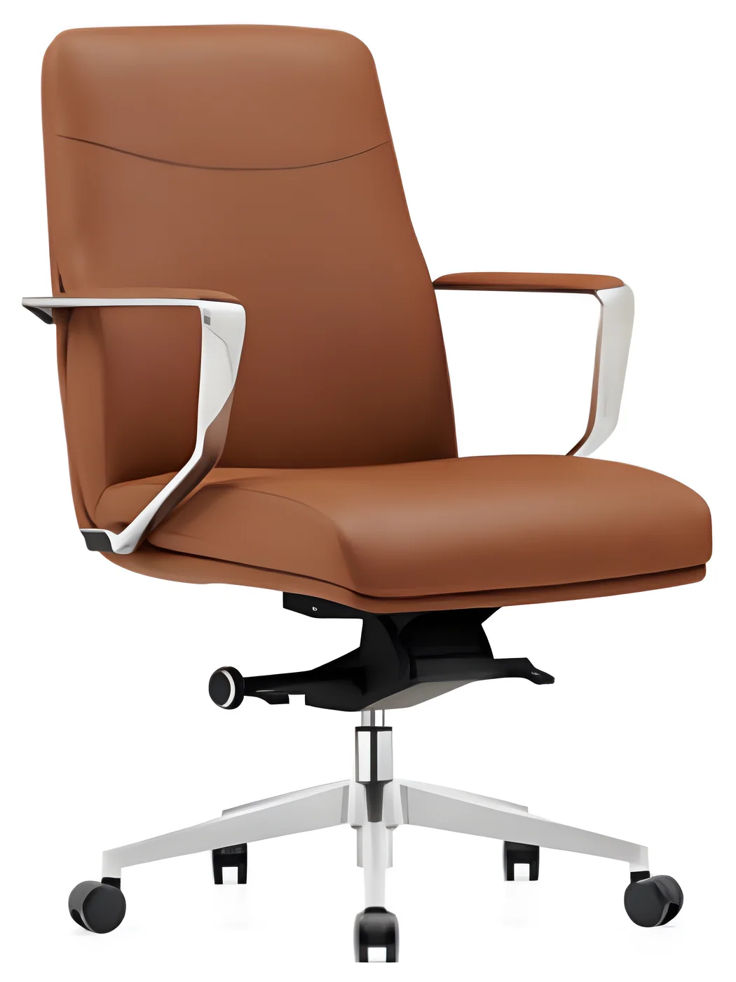 [AMBITION-AM-2402B] Medium back executive chair AM 2402B – PU leather