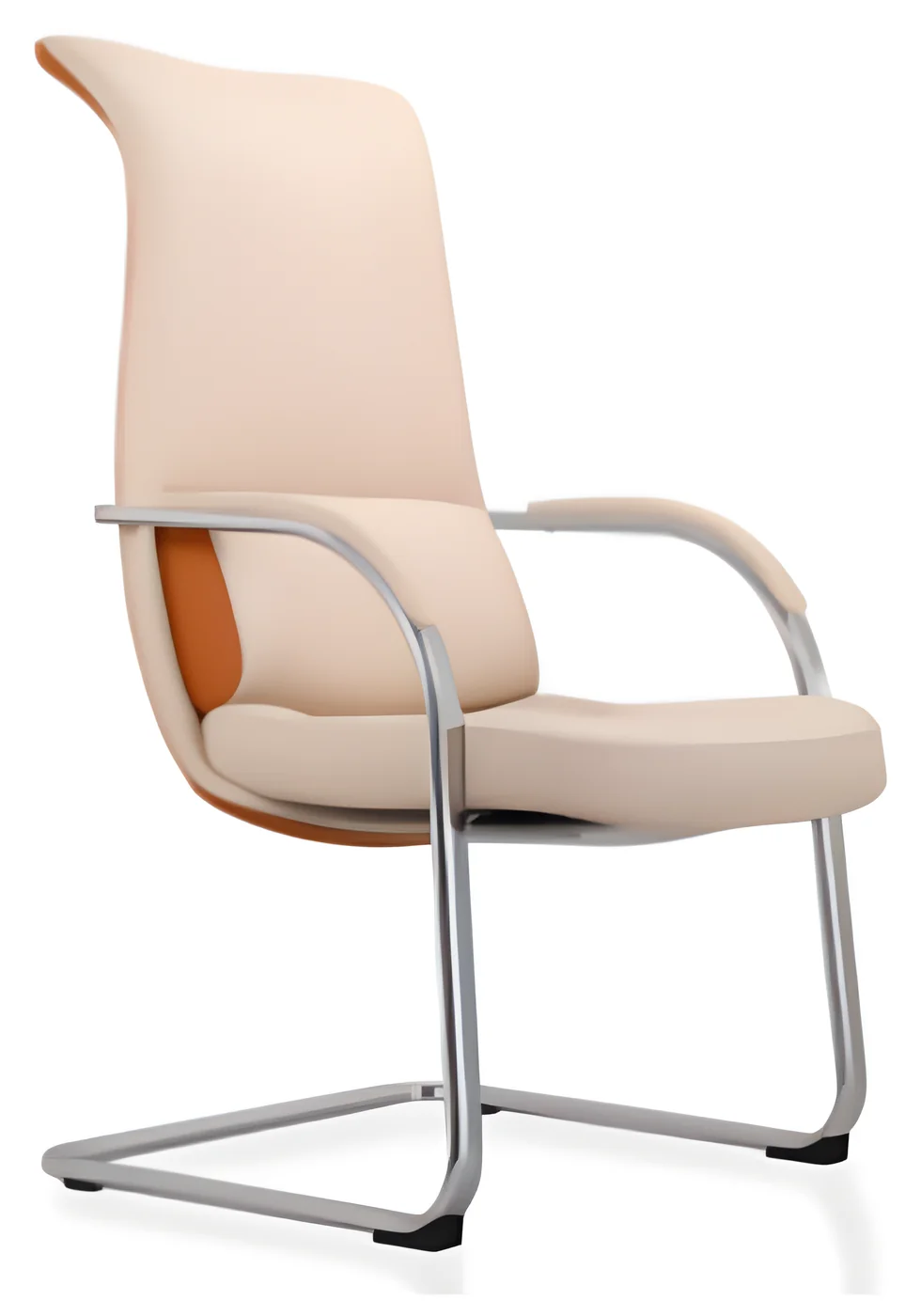 [AMBITION-AM-2307C] Chaise visiteur AM 2307C – piètement luge, cuir PU