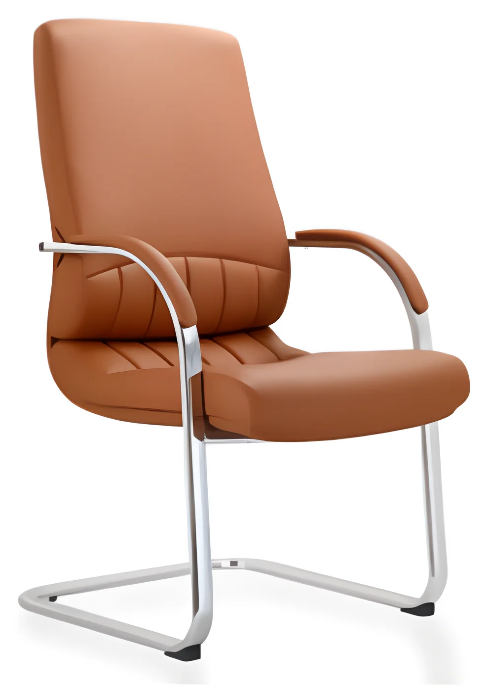 [AMBITION-AM-2313C] Chaise visiteur AM 2313C – piètement luge, cuir PU
