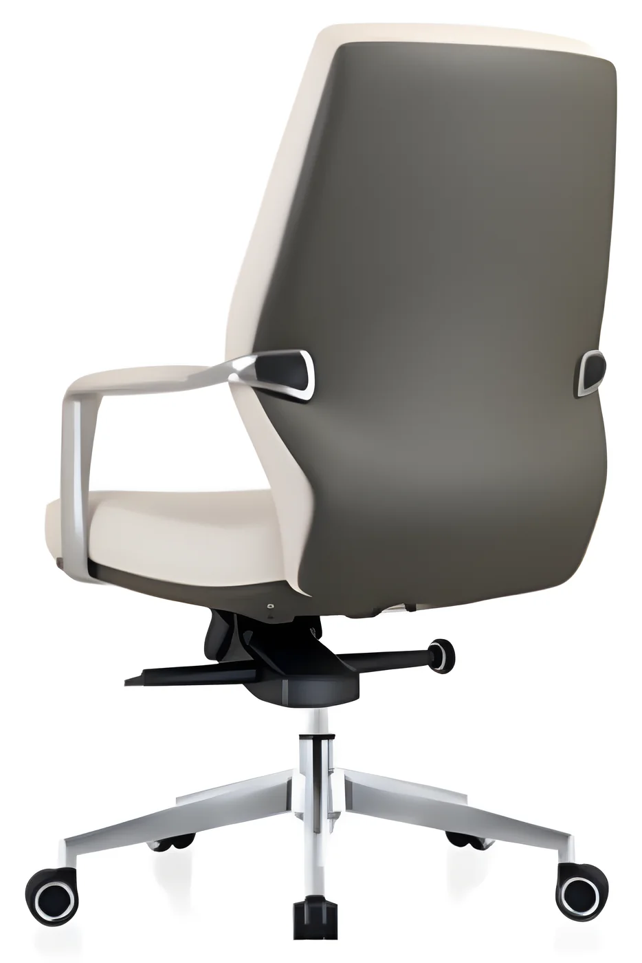 [AMBITION-AM-1711B] Fauteuil de direction AM 1711B – dossier moyen, cuir PU
