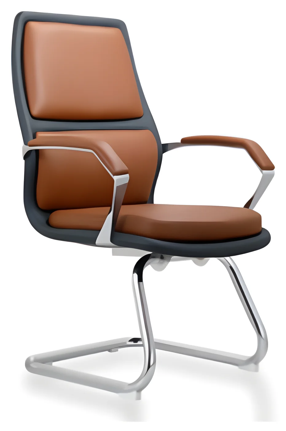 [AMBITION-AM-2215C] Visitor chair AM 2215C – cantilever base, PU leather