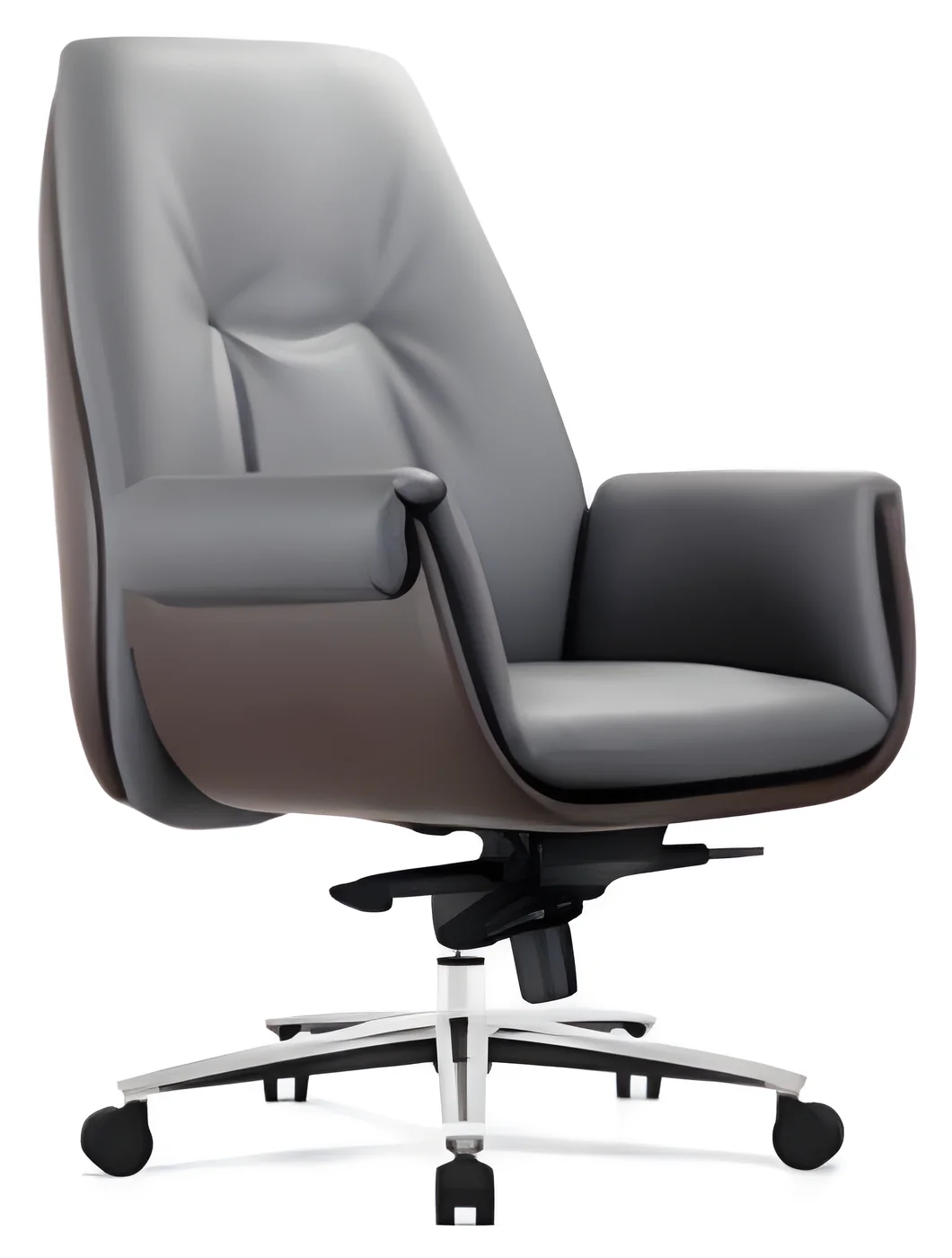 [AMBITION-AM-1921B] Fauteuil de direction AM 1921B – dossier moyen, cuir PU