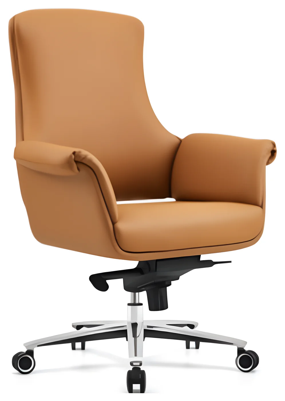 Fauteuil de direction AM 2309B – dossier moyen, cuir PU