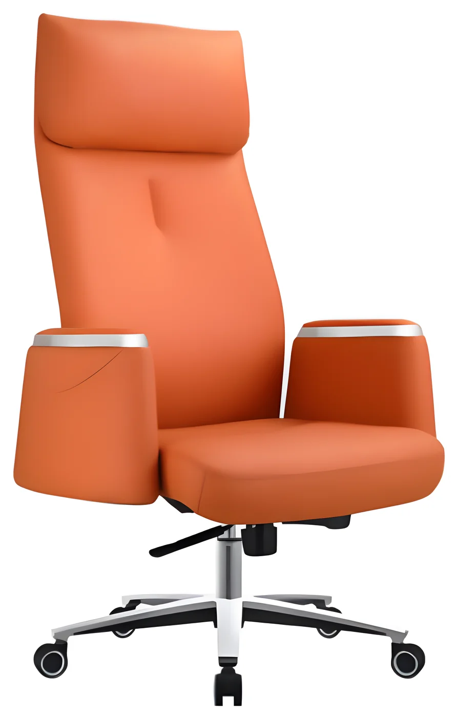[AMBITION-AM-2325A] Fauteuil de direction AM 2325A – dossier haut, cuir PU, têtière intégrée