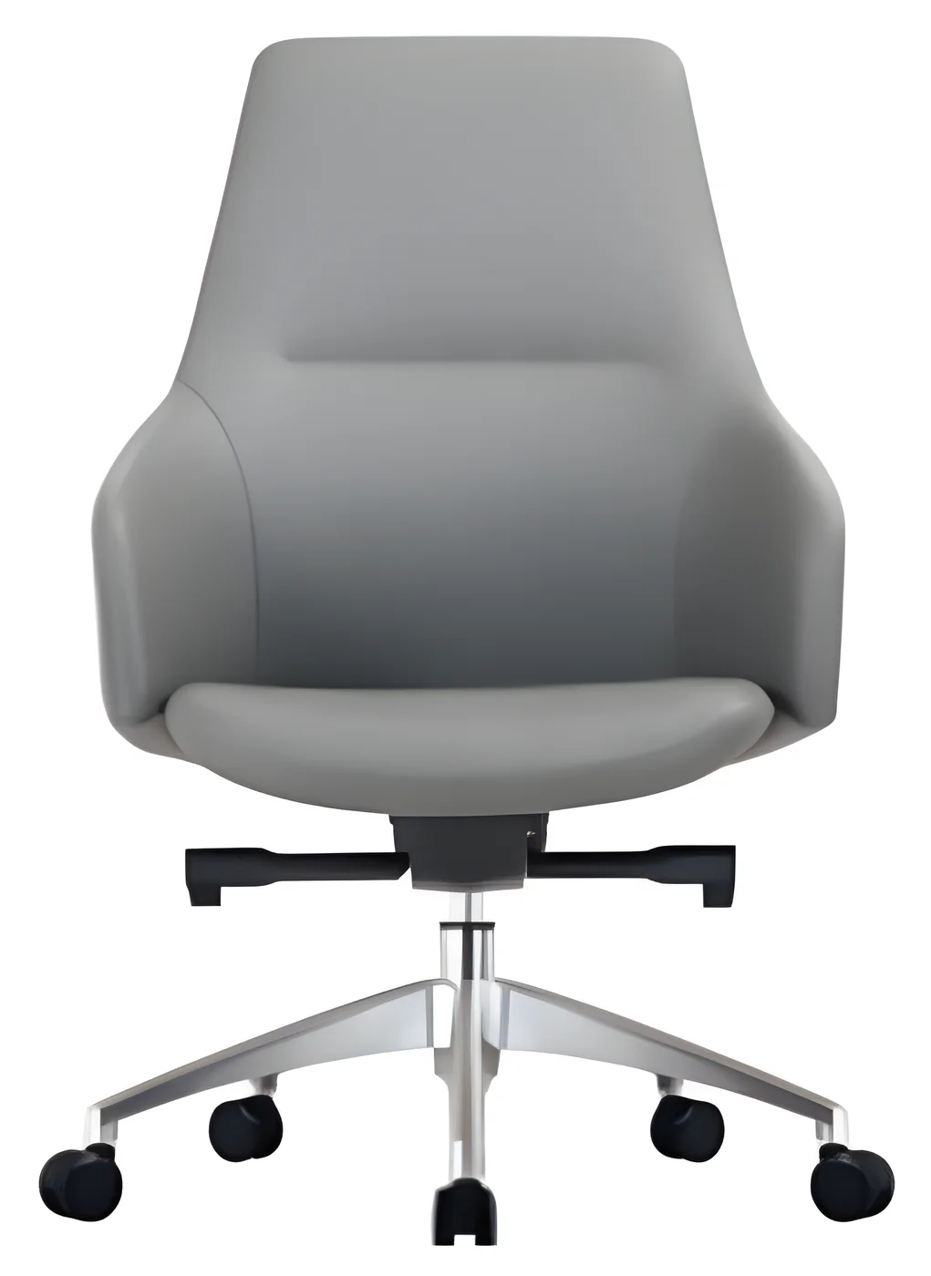 [AMBITION-AM-2118B] Fauteuil de direction AM 2118B – dossier moyen, cuir PU