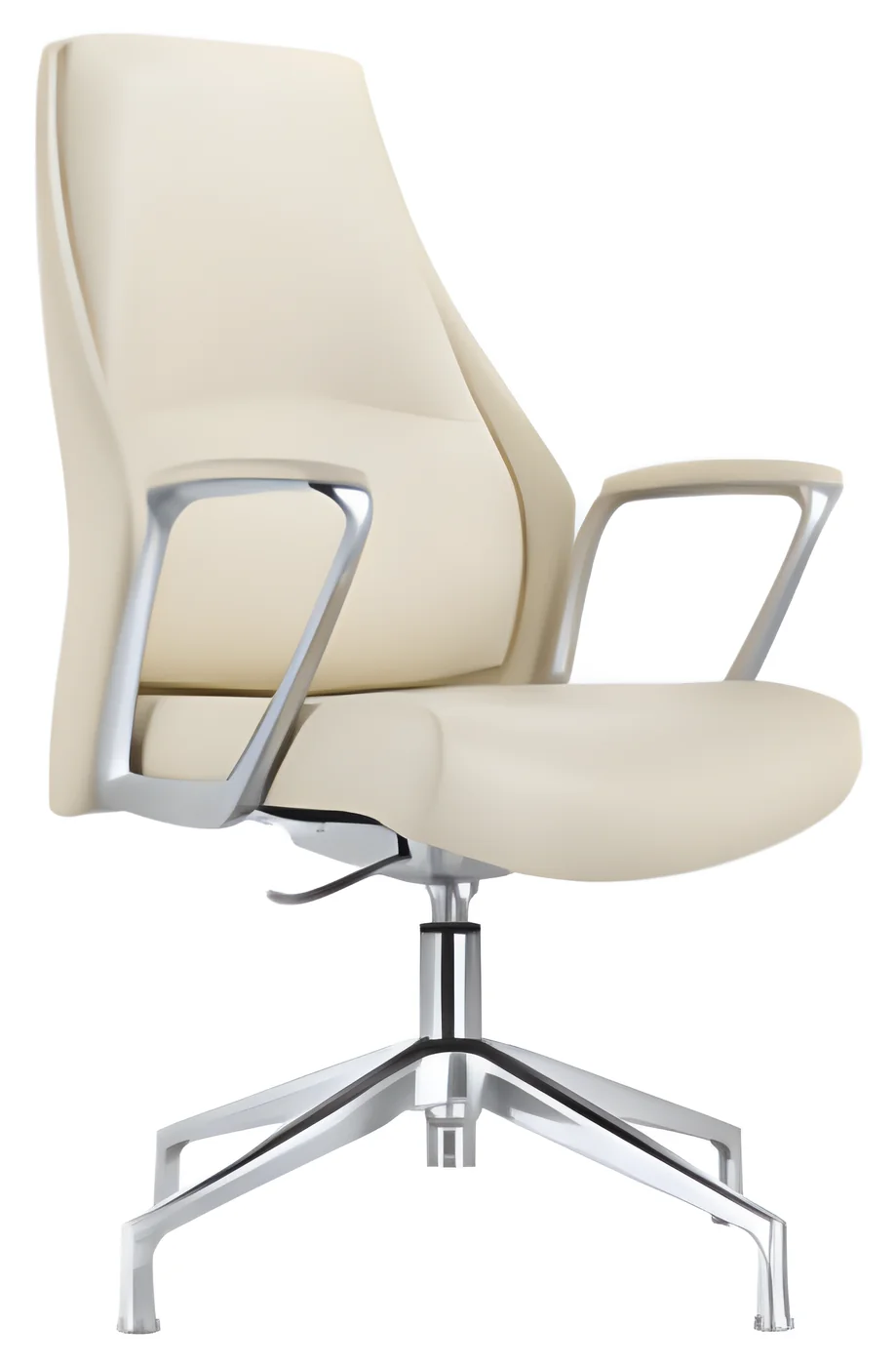 [AMBITION-AM-1902E] Fauteuil de réunion AM 1902E – piètement 4 branches, cuir PU