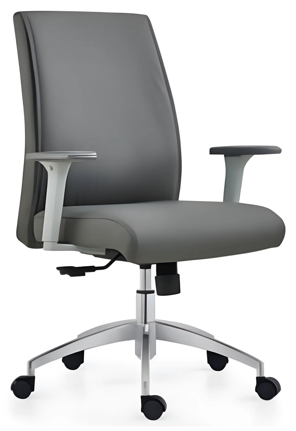 [AMBITION-AM-2301B] Fauteuil de direction AM 2301B – dossier moyen, cuir PU