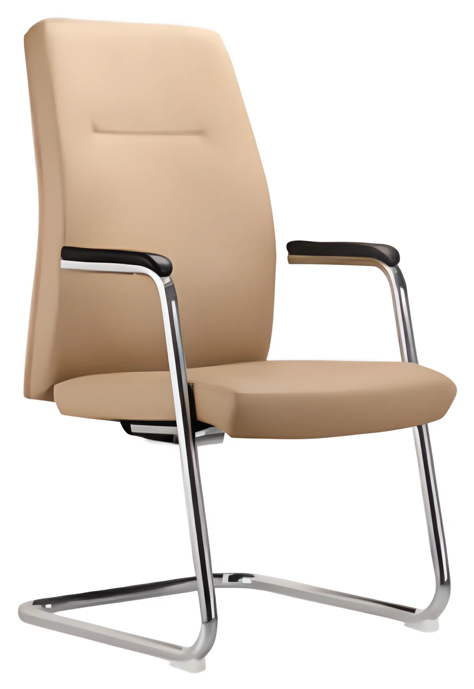 [AMBITION-AM-2021C] Chaise visiteur AM 2021C – piètement luge, cuir PU