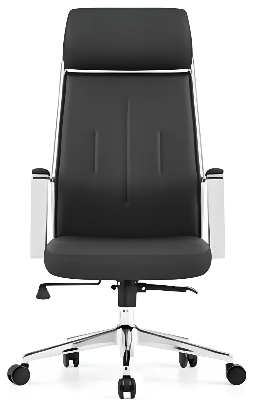 [AMBITION-AMT-01A] Fauteuil de direction AMT 01A – dossier haut, cuir PU, têtière intégrée