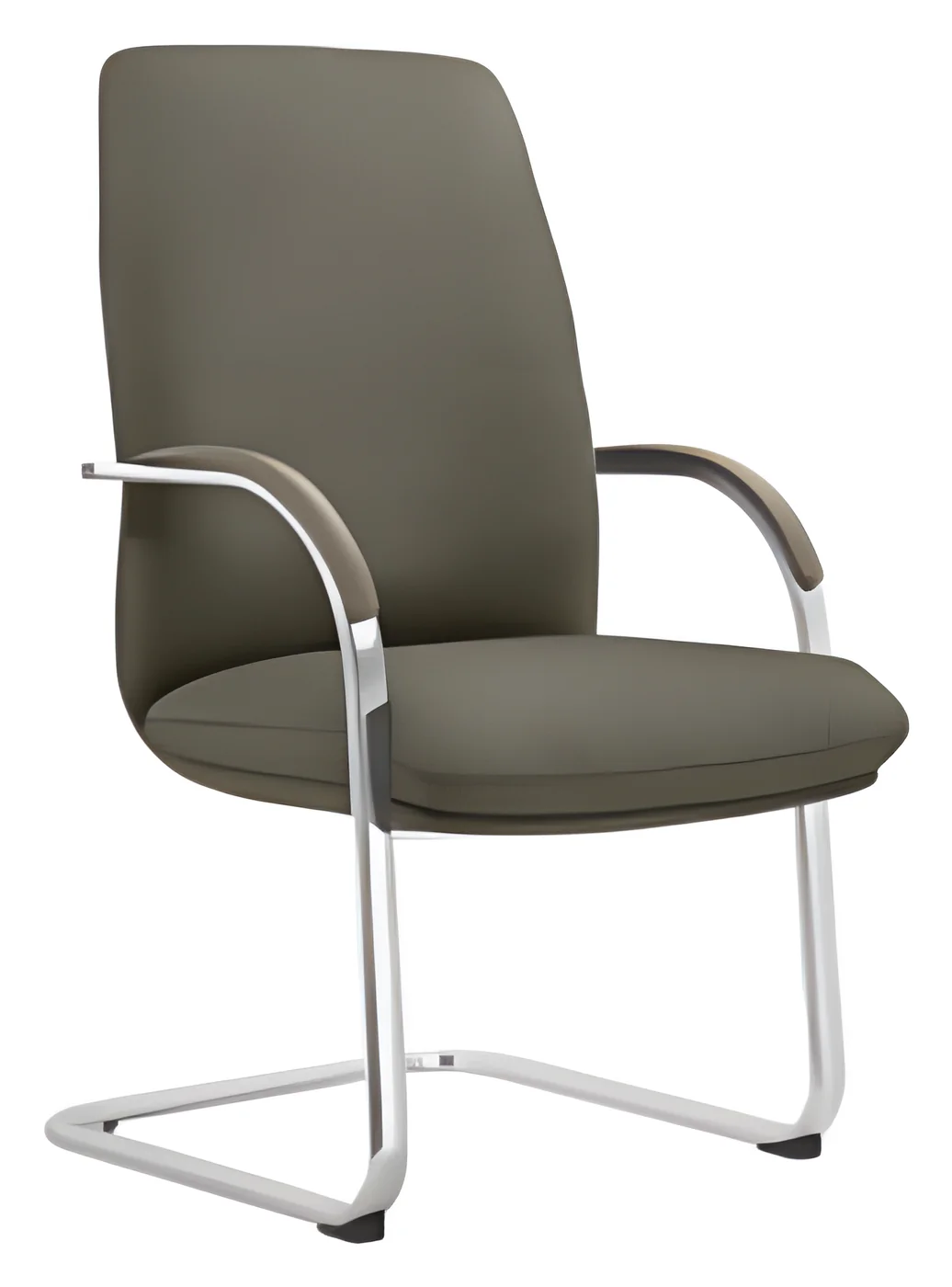 [AMBITION-AM-2316C] Chaise visiteur AM 2316C – piètement luge, cuir PU