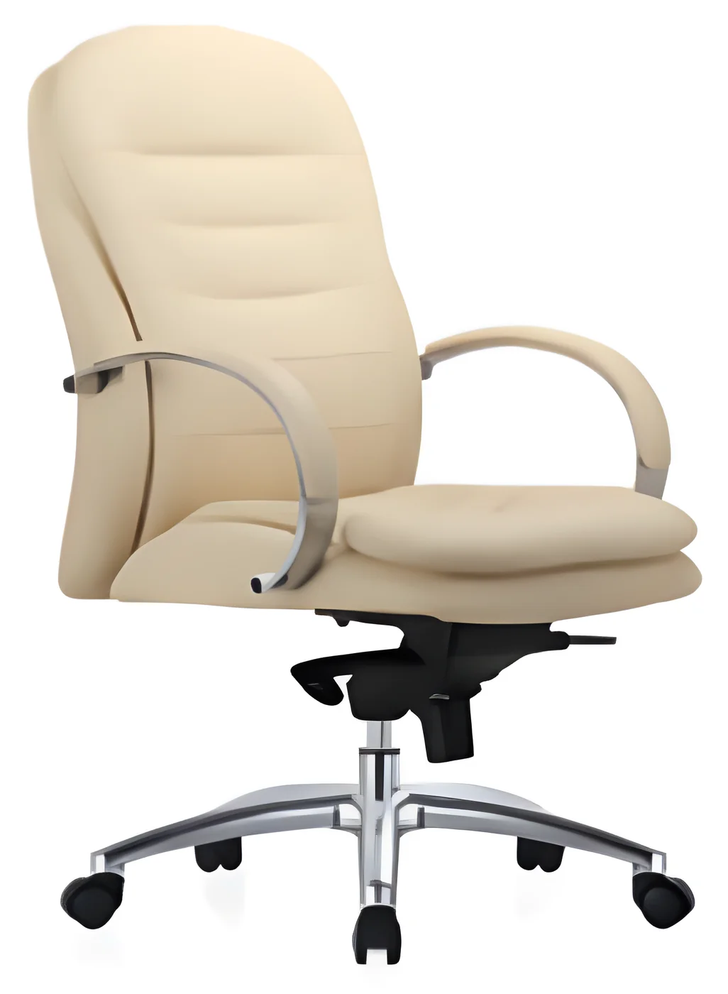 [AMBITION-AM-6041B] Fauteuil de direction AM 6041B – dossier moyen, cuir PU
