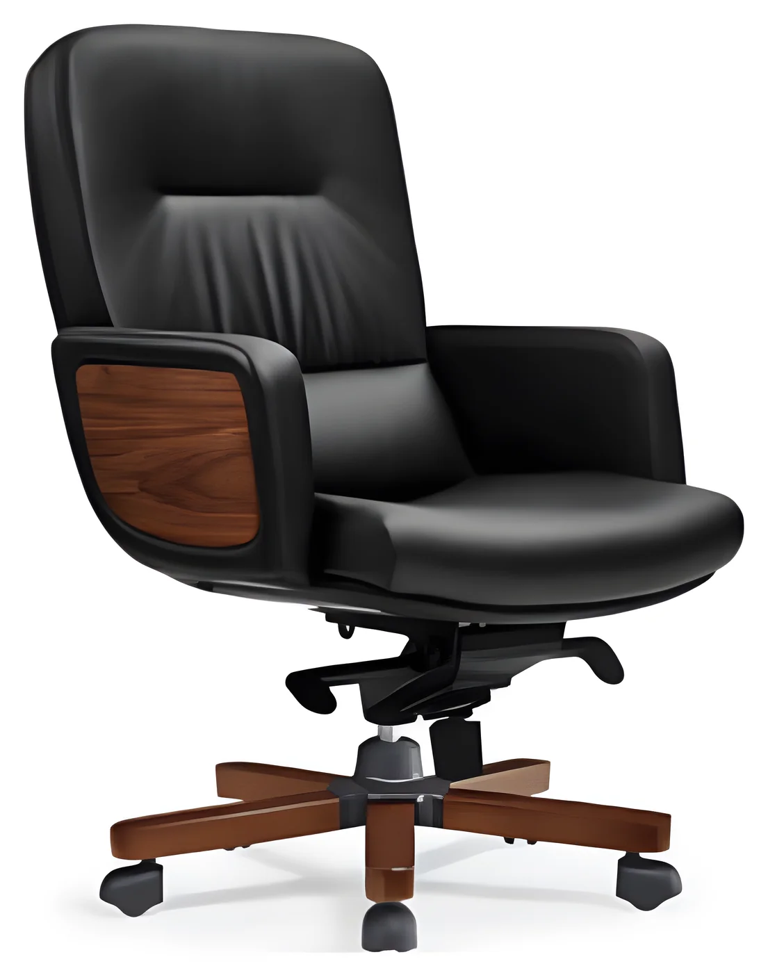 [AMBITION-AM-181B] Fauteuil de direction AM 181B – dossier moyen, cuir PU