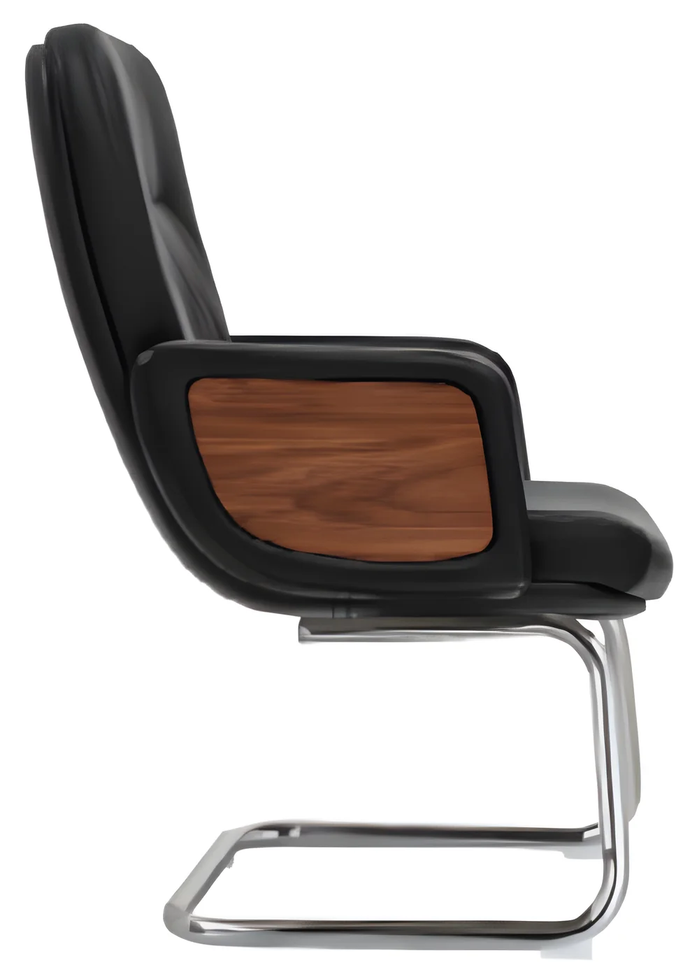 [AMBITION-AM-181C] Chaise visiteur AM 181C – piètement luge, cuir PU