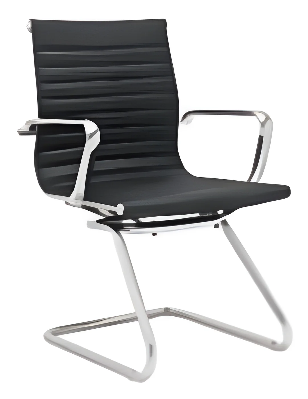 [AMBITION-AM-10-10D-1] Chaise visiteur AM-10-10D-1 – piètement luge, cuir PU
