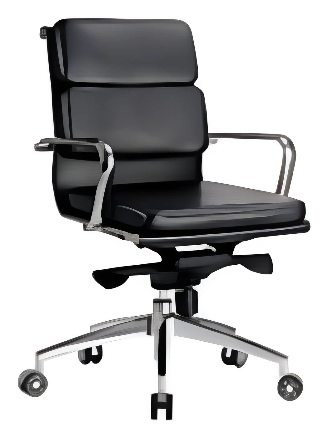 [AMBITION-AM-13-09B] Fauteuil de direction AM-13-09B – dossier moyen, cuir PU