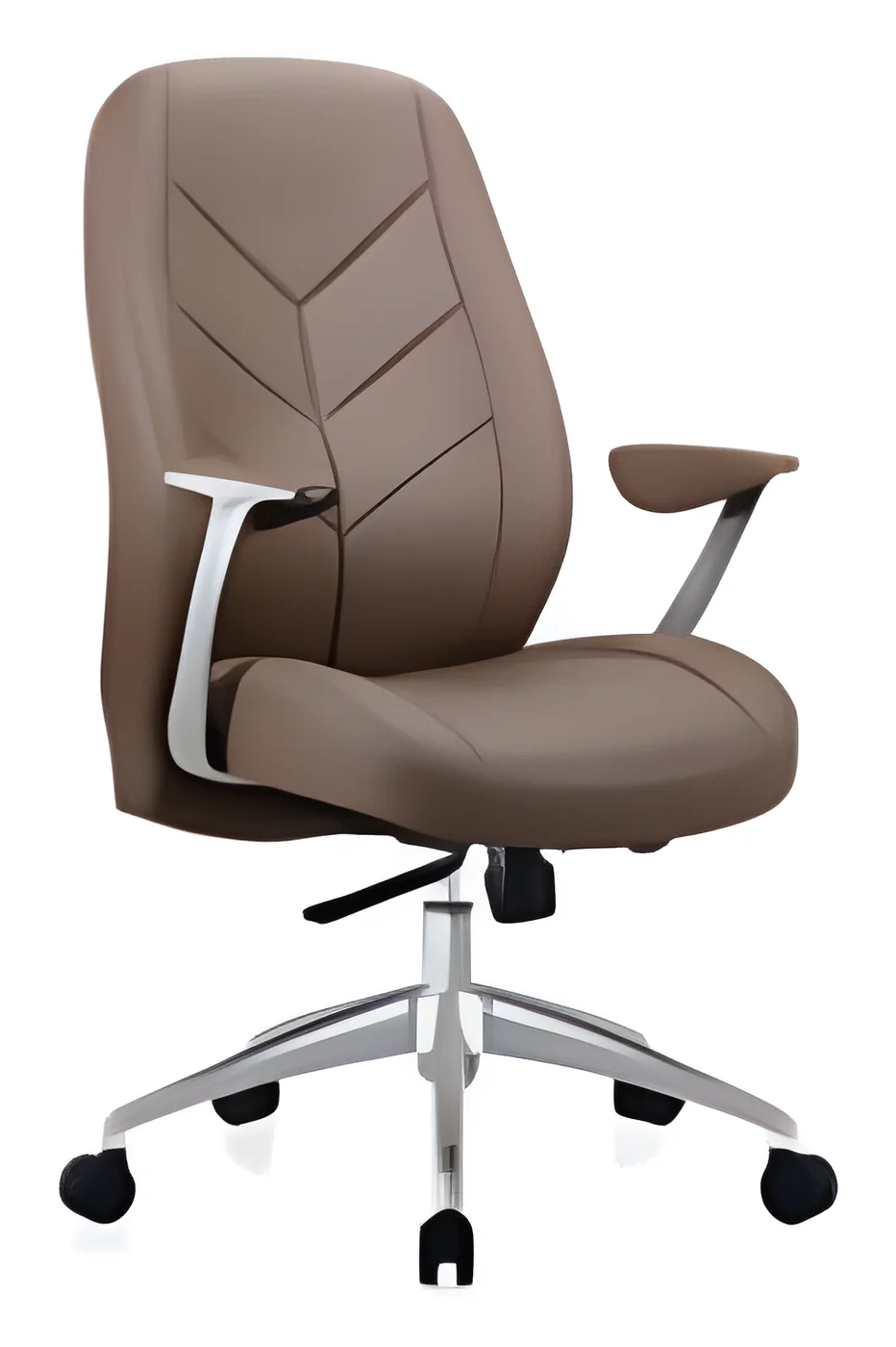 [AMBITION-AM-1612B] Fauteuil de direction AM 1612B – dossier moyen, cuir PU