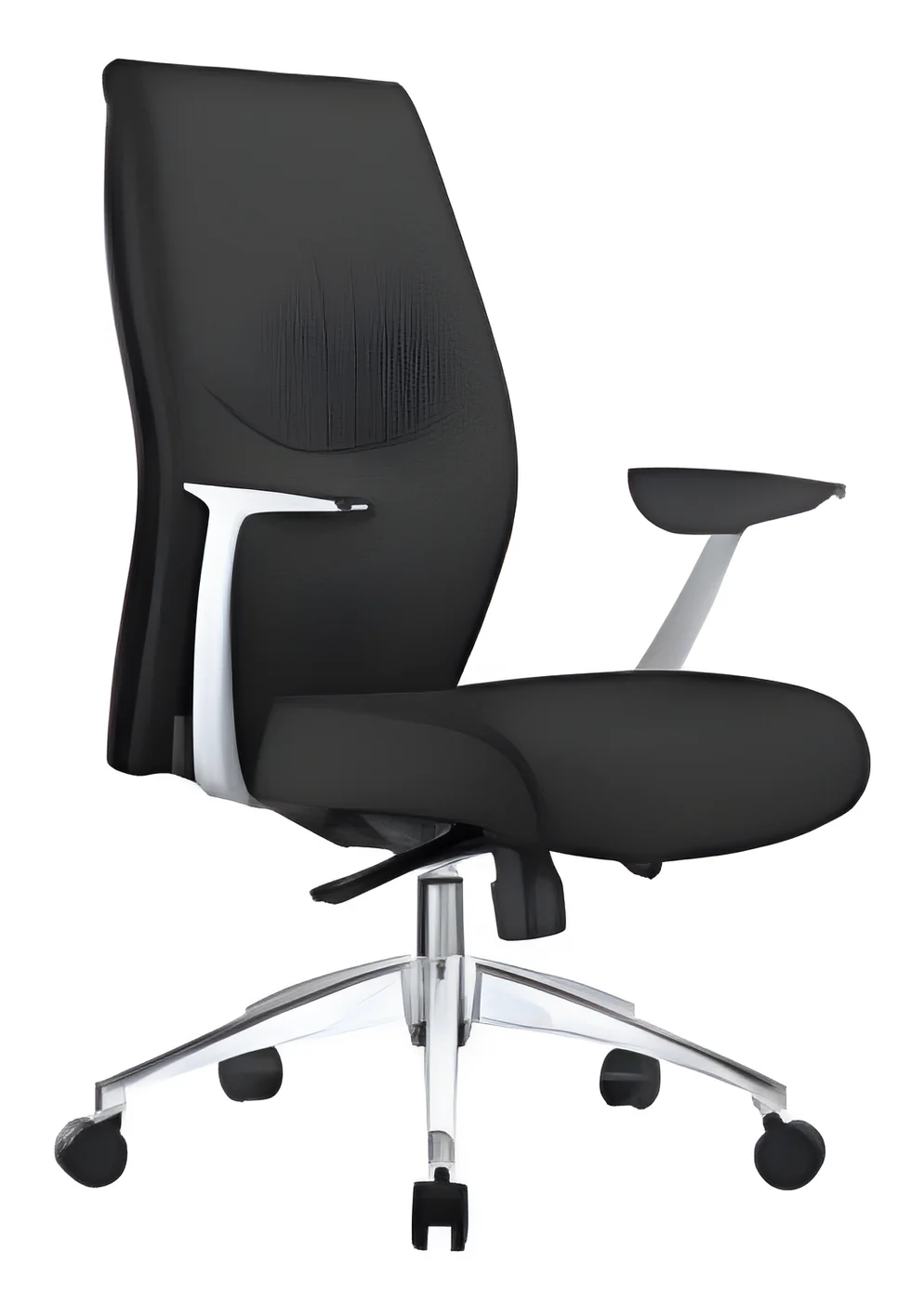 [AMBITION-AM-1905B] Fauteuil de direction AM 1905B – dossier moyen, cuir PU