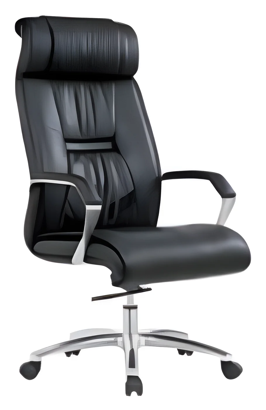 [AMBITION-AM-6001A] Fauteuil de direction AM 6001A – dossier haut, cuir PU, têtière intégrée