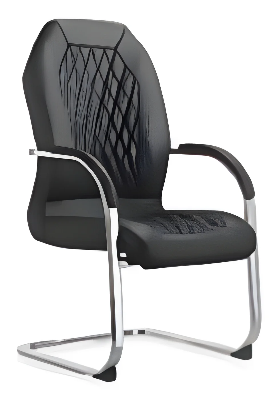 [AMBITION-AM-1713C] Visitor chair AM 1713C – cantilever base, PU leather