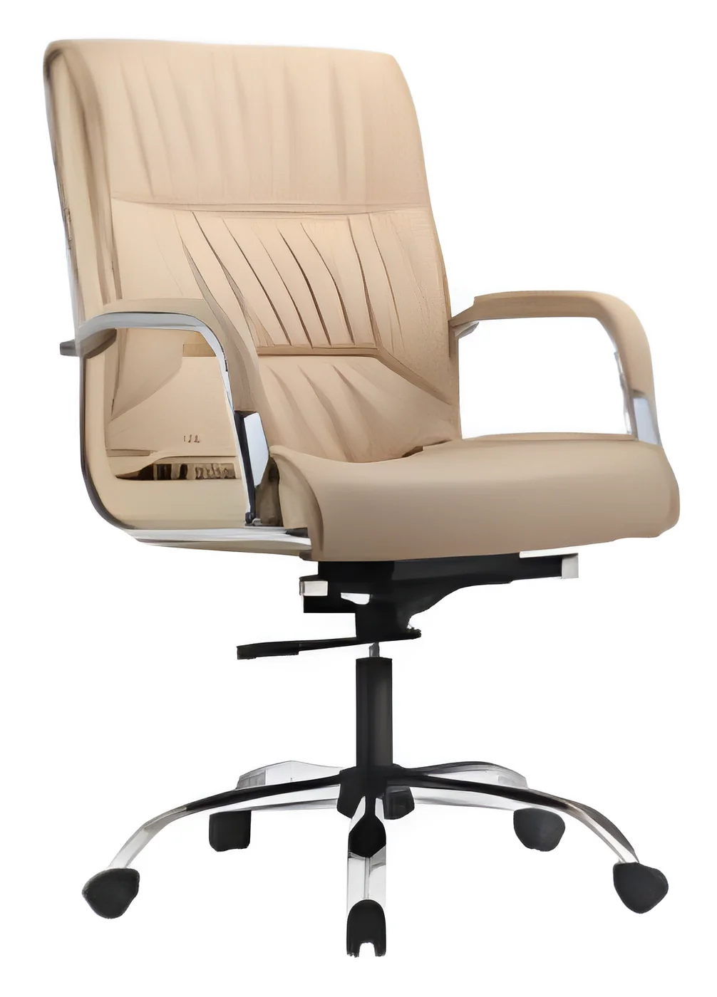 [AMBITION-AM-6007B] Fauteuil de direction AM 6007B – dossier moyen, cuir PU