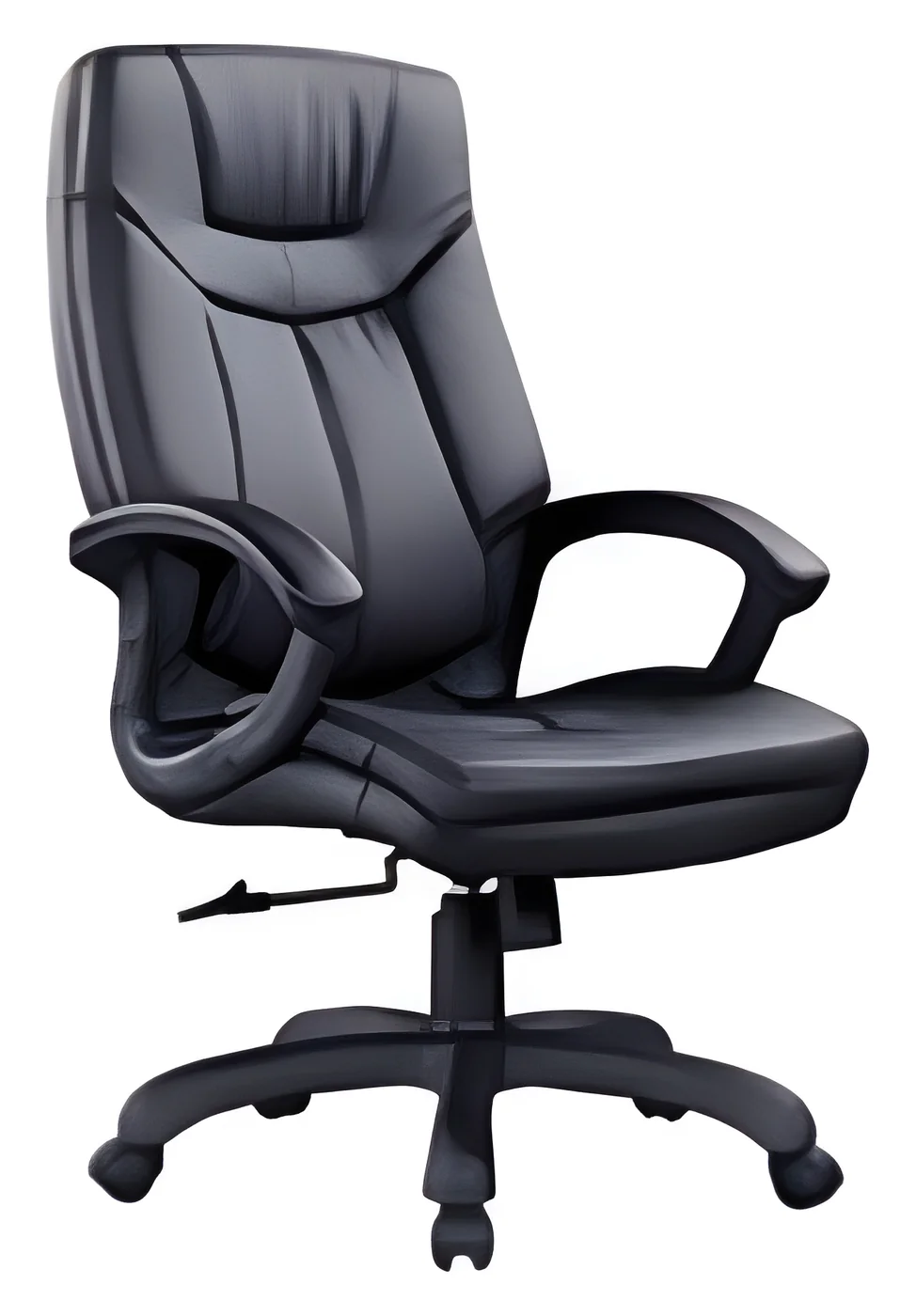 [AMBITION-AM-6038A] Fauteuil de direction AM 6038A – dossier haut, cuir PU