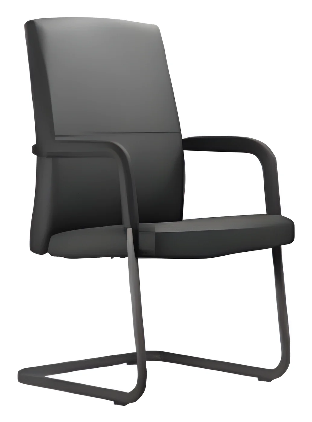 Visitor chair C 205-1 – cantilever base, PU leather