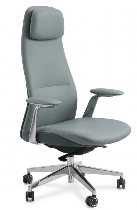 [AMBITION-AM-2623A-DEVANT27] Fauteuil de direction bicolore AM 2623A – têtière réglable, accoudoirs 2D, synchrone 4 positions, vérin cl. 4 (Devant 270-29 / dos 270-10)