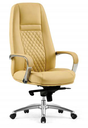 Fauteuil de direction cuir PU AM 1712A surpiqûres losanges – synchrone 4 positions, base alu, noir ou marron