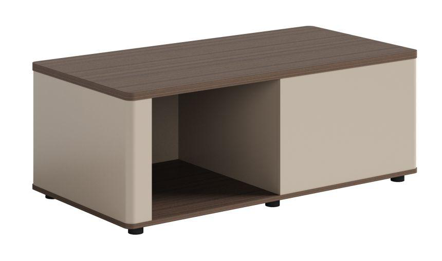[MINGGE-C1206-BOISFONC] Coffee table 01-C1206 / 02-C1206 / 08-C1206 1200 x 600 x 450 mm – lower shelf, D01, D02, D08 finishes (Dark wood / off-white (D02+C84))